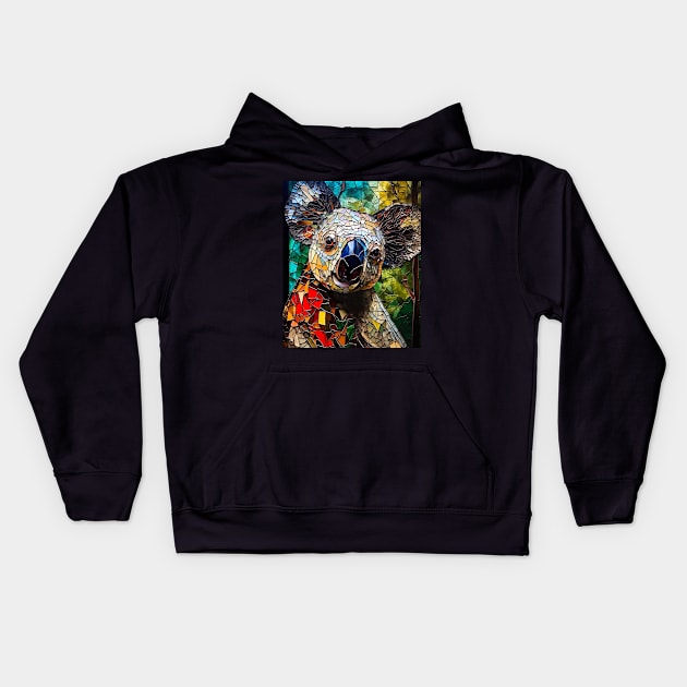 Lovely koala face Kids Hoodie by Jeff NZ